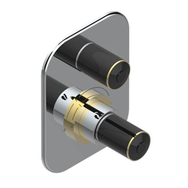 THG - Trim For Thg Thermostat 1 Volume Control, Rough Part Supplied With Fixing Box Ref.5 300ae/us - Chrome Polished Gold Polished