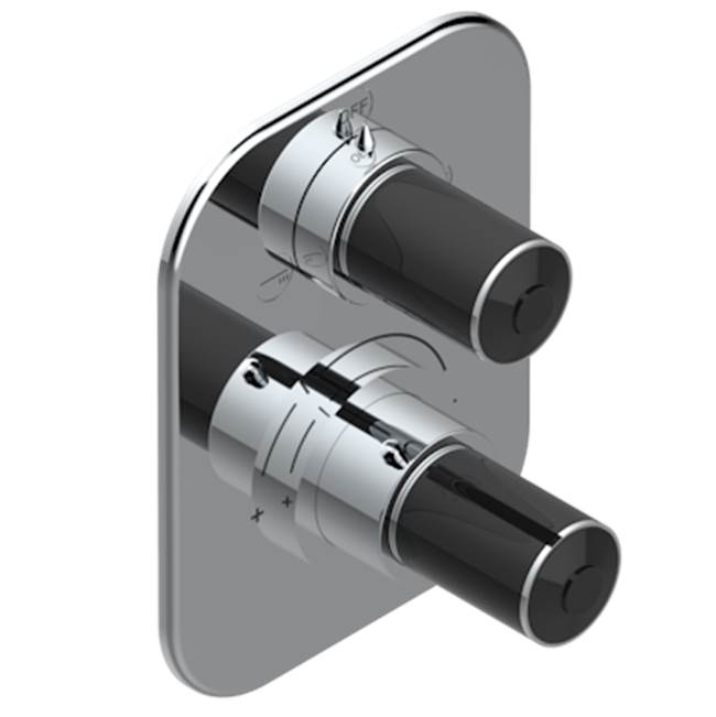 THG - Trim For Thg Thermostat With 2-way Diverter, Rough Part Supplied With Fixing Box Ref. 5 500ae/us - Matt Umber PVD