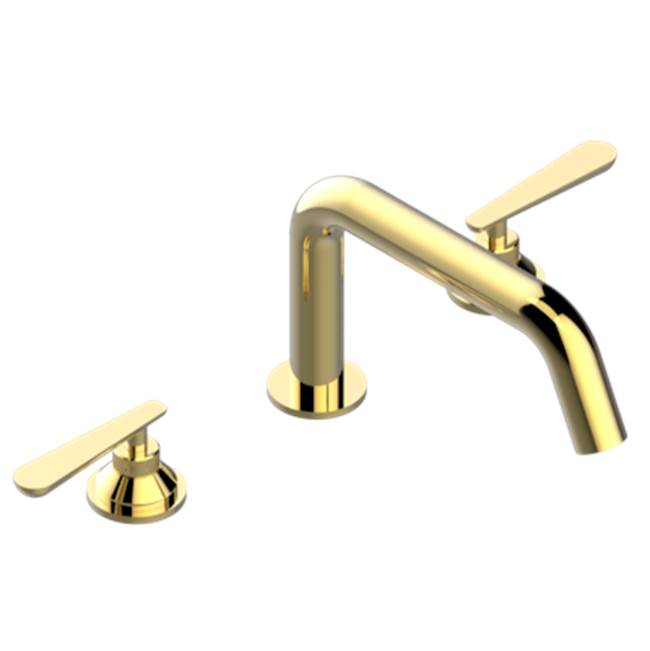THG - Roman Tub Set, Low Spout With 3/4'' Valves - Gold Color PVD