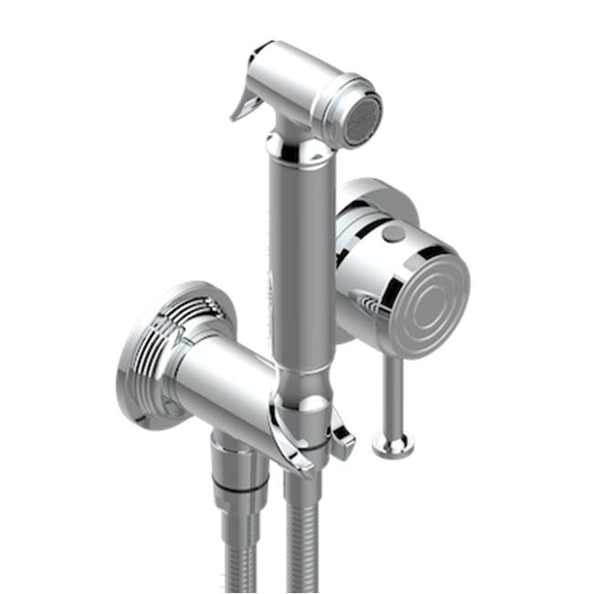 Trim only for WC douche including: trigger spray, wall mounted single lever mixer, reinforced hose (49 1/4'')