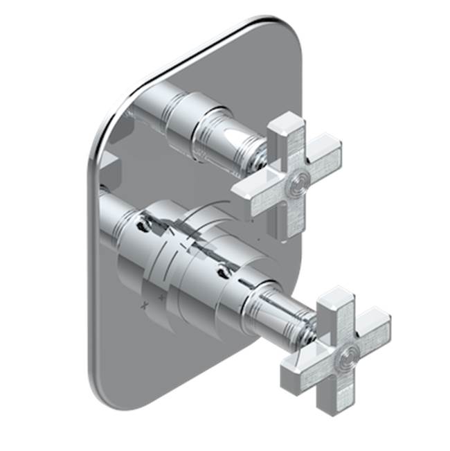Trim for THG thermostatic valve 1 volume control, rough part supplied with fixing box ref.5 300AE/US
