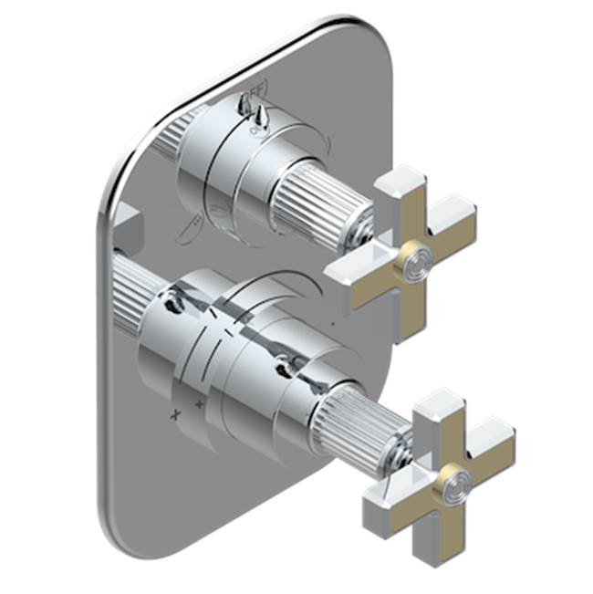 Trim for thg thermostat with 2-way diverter, rough part supplied with fixing box ref. 5 500AE/US