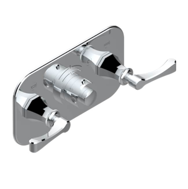 THG - Trim For Thg Thermostat With 2 Valves Ref. 5 401ahm/us Rough Part Supplied With Fixing Box, Item To Be Installed Horizontal - Umber PVD