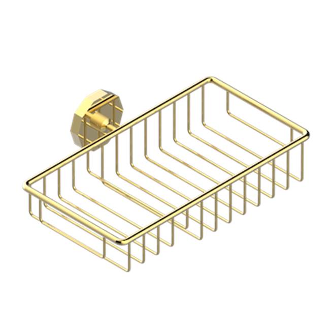 THG - Soap And Sponge Holder, Wall Mounted - Gold Color PVD