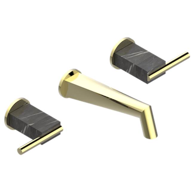 THG - Trim For Wall Mounted 3-hole Bath Set Only - Brass Color PVD