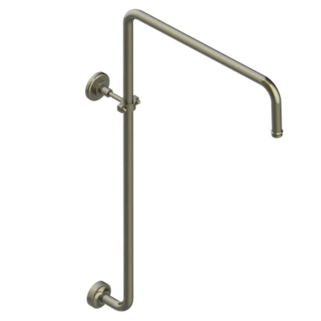 THG - Curved Shower Arm 1/2'' - Light Coated Bronze