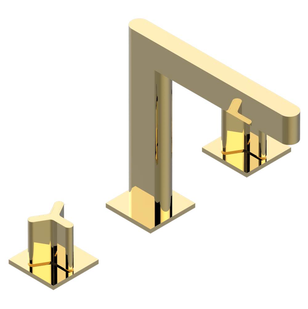 THG - Roman tub set with 3/4'' valves - Gold Color PVD