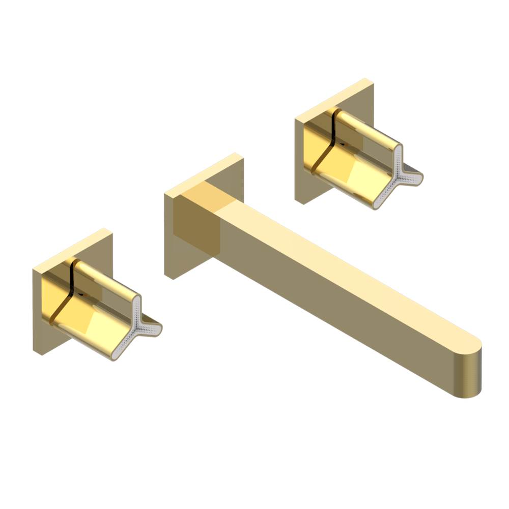 THG - Trim for wall mounted 3-hole bath set only - Gold Polished