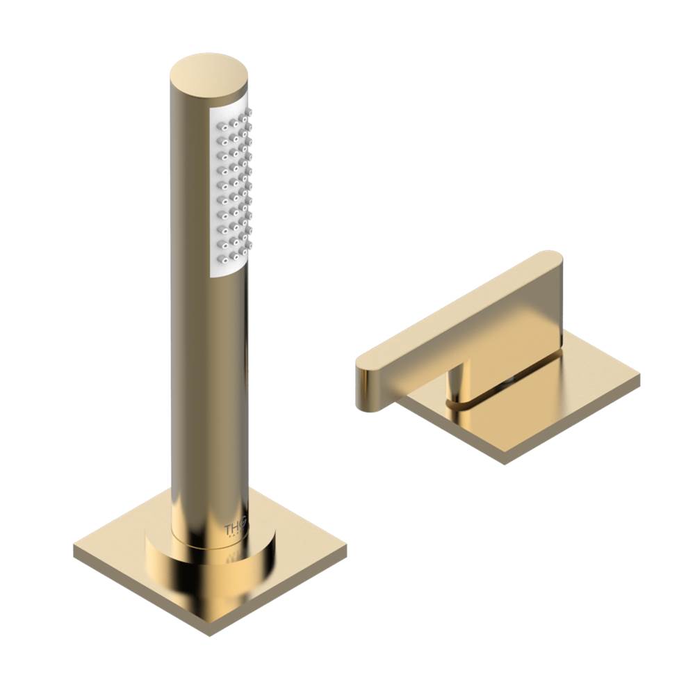 THG - Deck mounted mixer with handshower, progressive cartridge - Matt Umber PVD