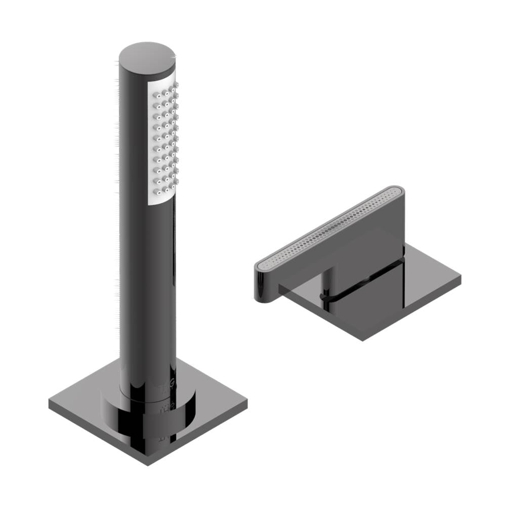 THG - Deck mounted mixer with handshower, progressive cartridge - Matt Graphite PVD