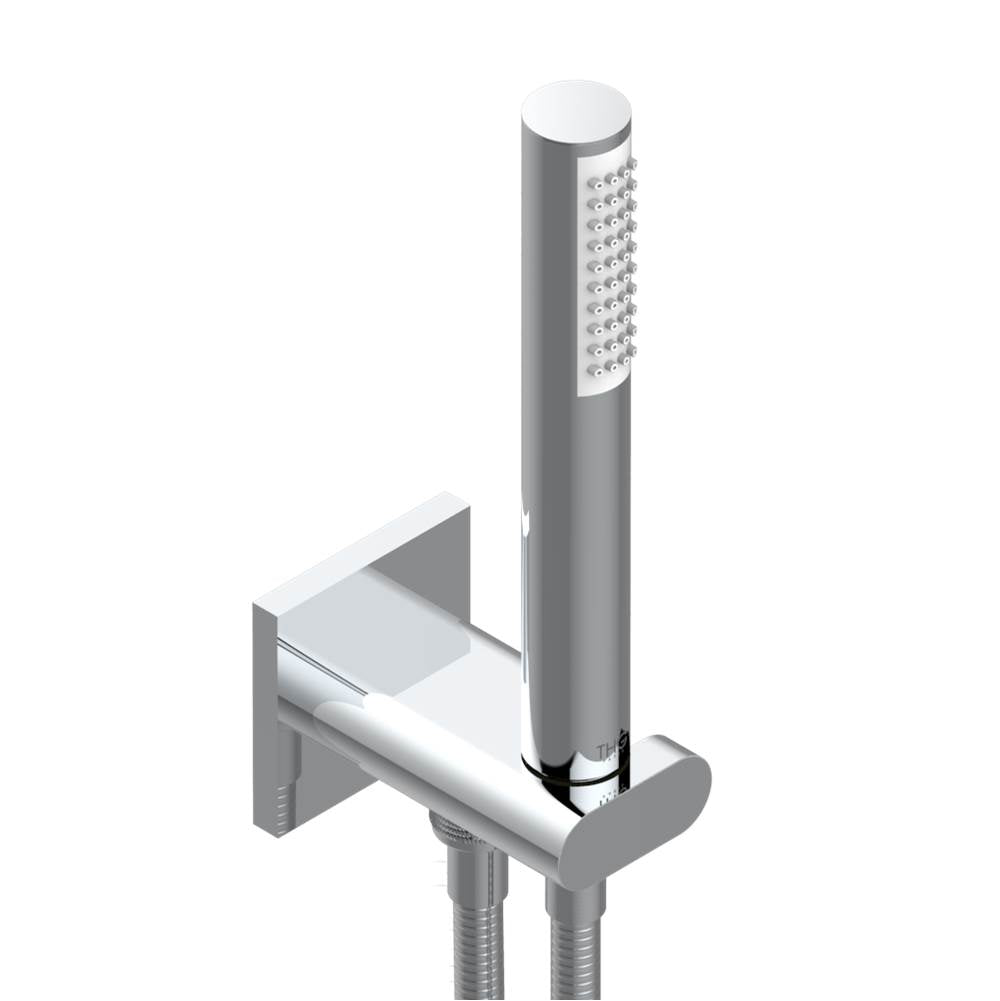 THG - Wall mounted handshower with integrated fixed hook - Matt Umber PVD