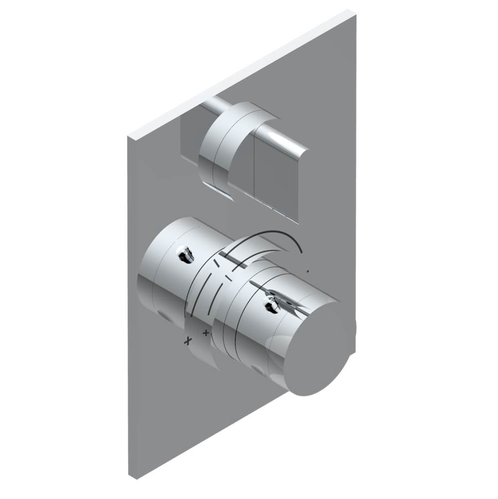 THG - Trim for THG thermostat 1 volume control, rough part supplied with fixing box ref.5 300AE/US - Matt Umber PVD
