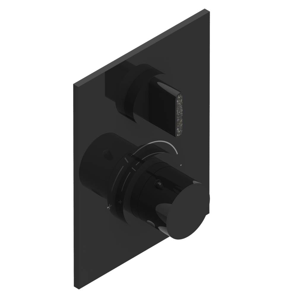 THG - Trim for THG thermostat 1 volume control, rough part supplied with fixing box ref.5 300AE/US - Brown Bronze Color PVD