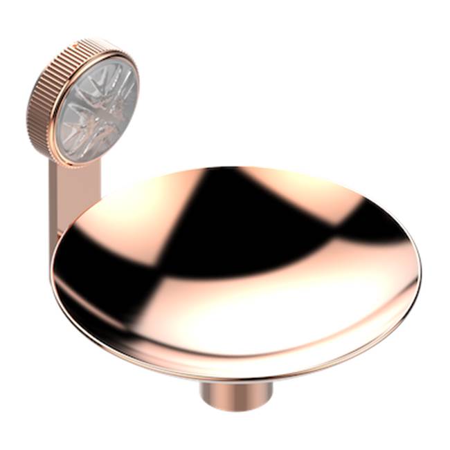 THG - Soap Dish, Wall Mounted, 6'' Diameter - Blush PVD