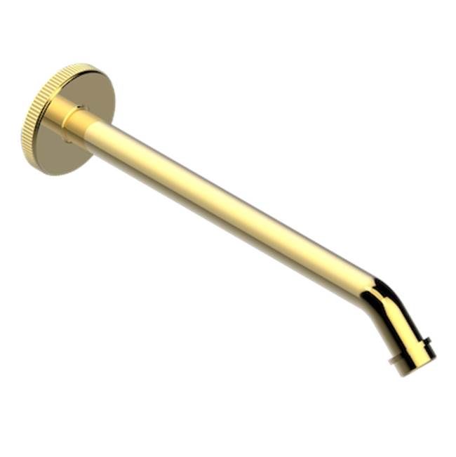 THG - Horizontal Shower Arm, 45°, Lg: 10'' - Gold Color PVD