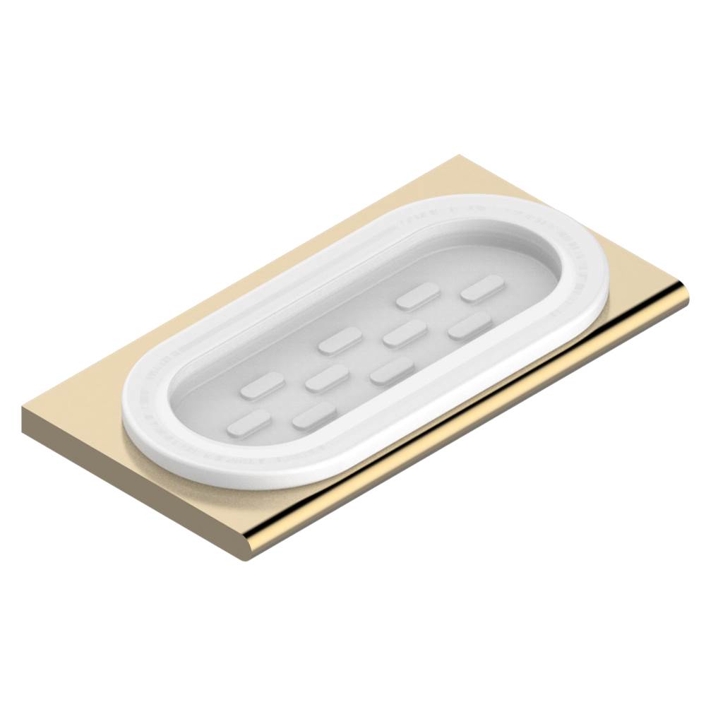 THG - Glass soap dish, wall mounted - Matt Umber PVD