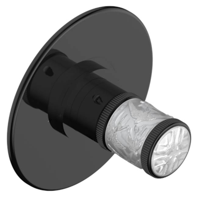 THG - Trim For Thg Thermostatic Valve, Rough Part Supplied With Fixing Box Ref. 5 200ae/us - Round Plate Model - Brown Bronze Color PVD