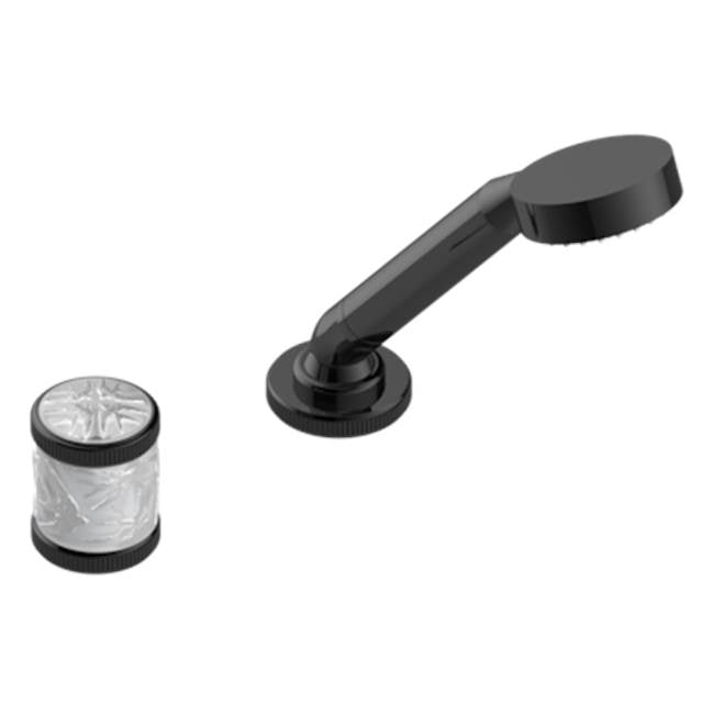 THG - Deck Mounted Mixer With Handshower, Progressive Cartridge - Brown Bronze Color PVD