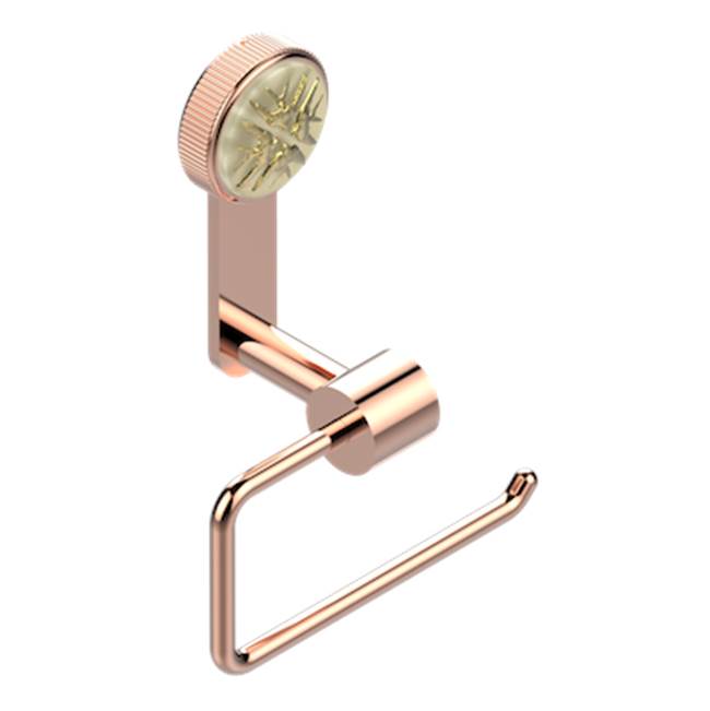THG - Toilet Paper Holder, Single Mount Without Cover - Blush PVD
