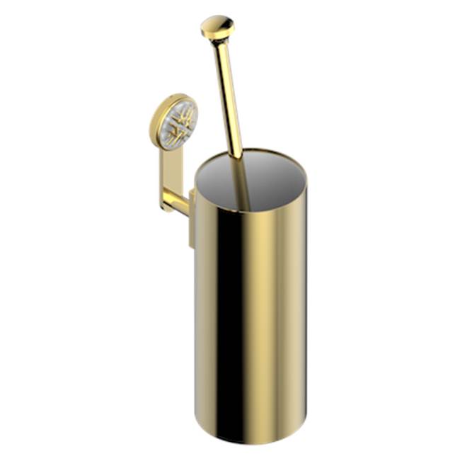 THG - Wall Mounted Toilet Brush Holder - Gold Polished