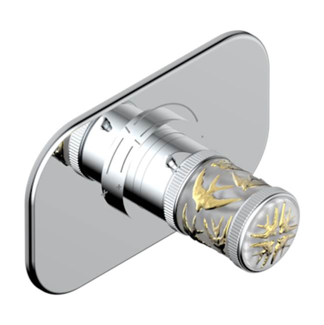 THG - Trim For Thg Thermostat, Rough Part Supplied With Fixing Box Ref.5 200ae/us - Matt Umber PVD