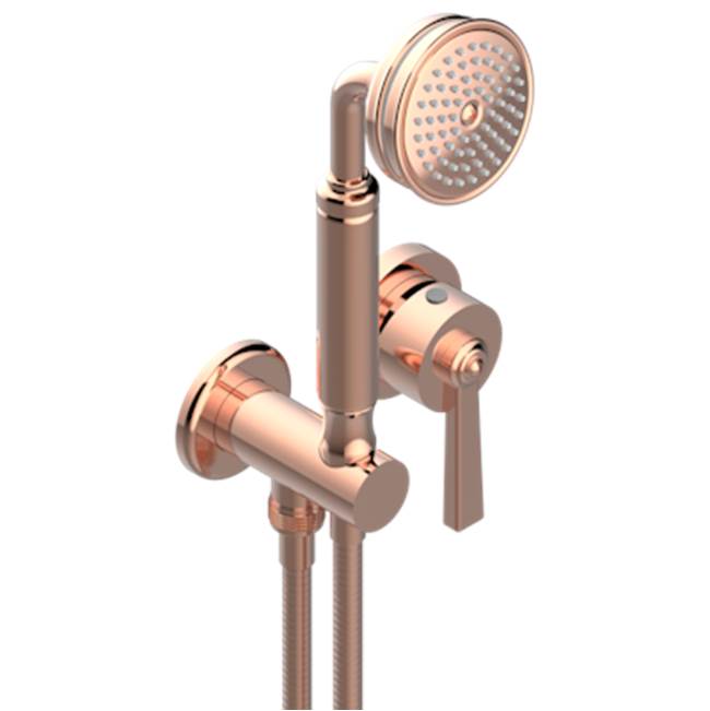 THG - Trim Only For Wall Mixer With Complete Handshower On Hook - Blush PVD