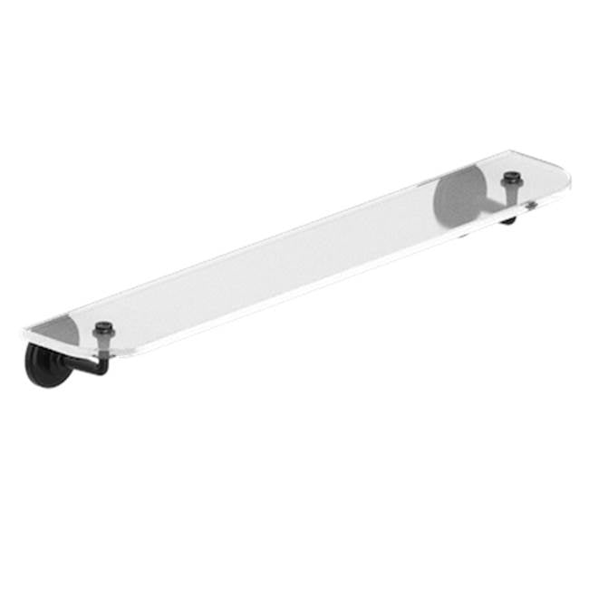 THG - Glass Shelf With Brackets - Brown Bronze Color PVD