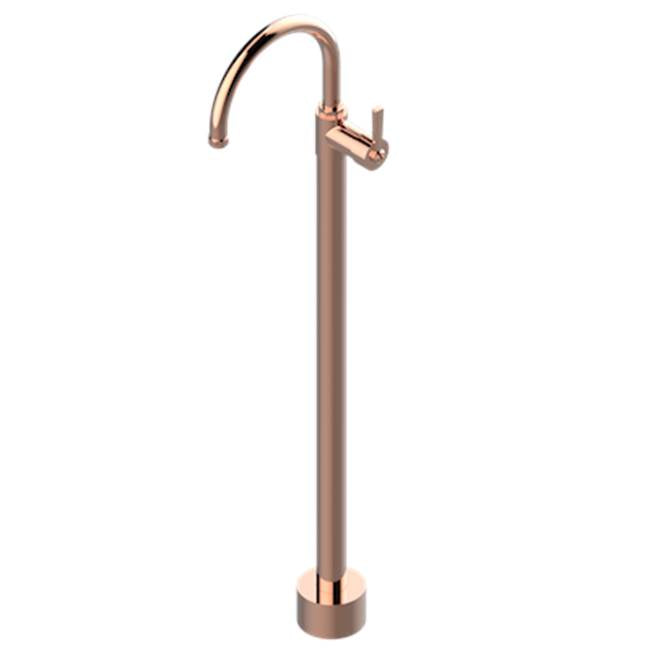 THG - Floor Mounted Lavatory Faucet - Blush PVD