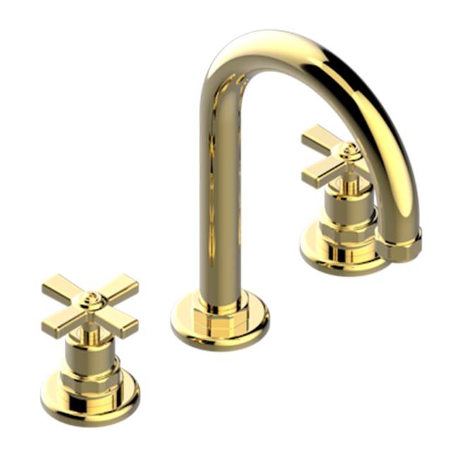 THG - Widespread Lavatory Set With Drain - Gold Polished