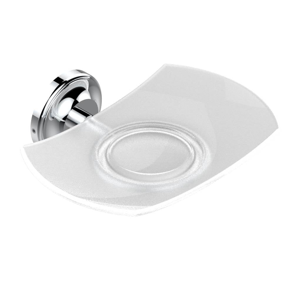 THG - Glass soap dish, wall mounted - Matt Umber PVD