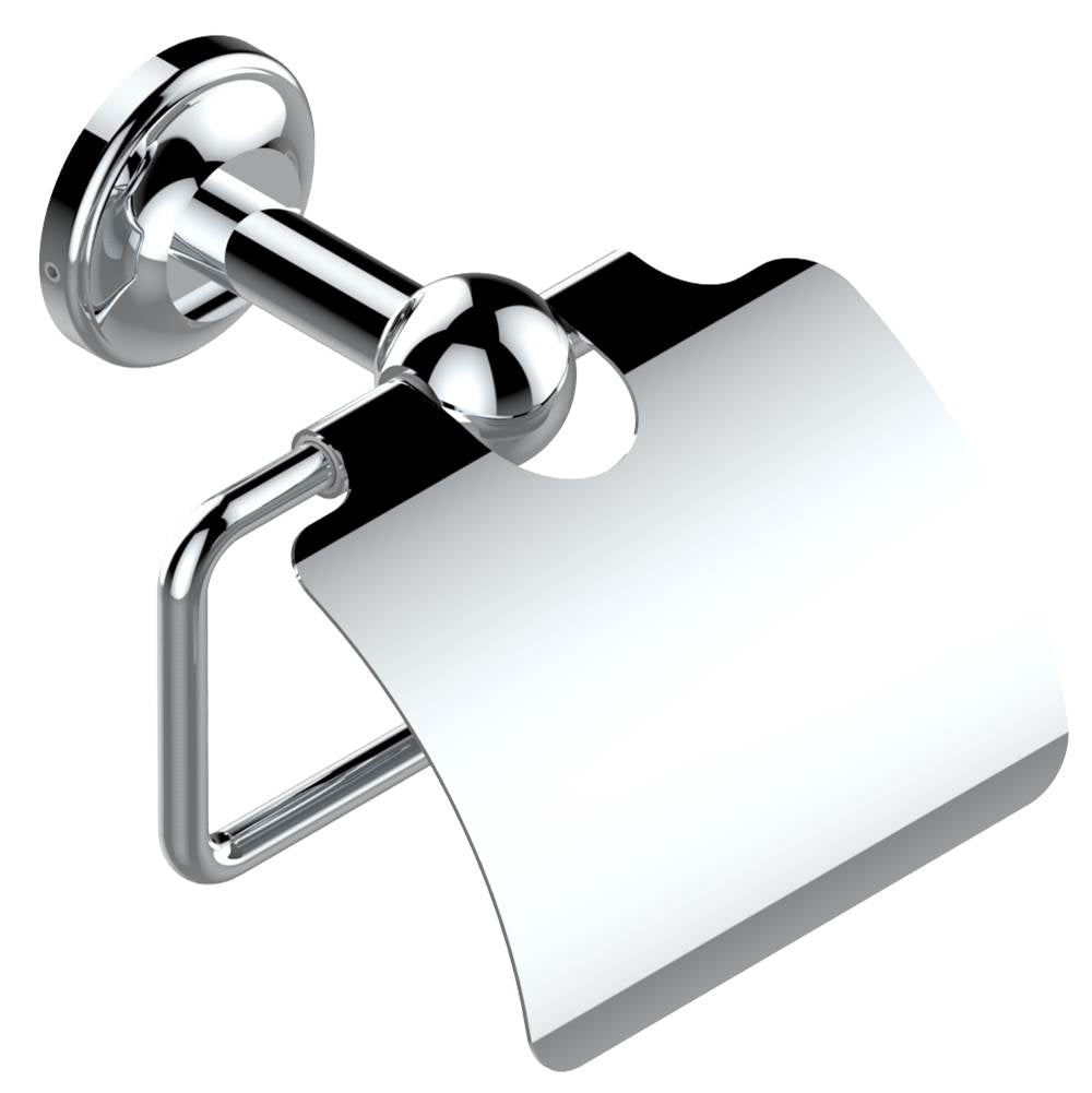 THG - Toilet paper holder, single mount with cover - Matt Umber PVD