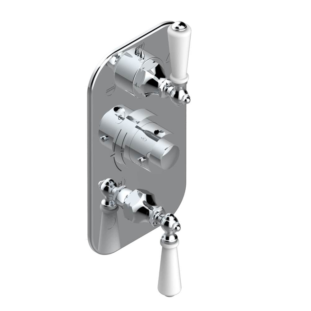 THG - Trim for thg thermostat with 2-way diverter and on/off control, rough part supplied with fixing box ref. .5 540AE/US - Matt Umber PVD