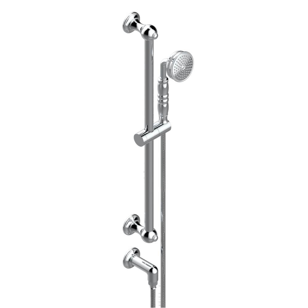 THG - Slide bar with handhsower and elbow - Matt Umber PVD