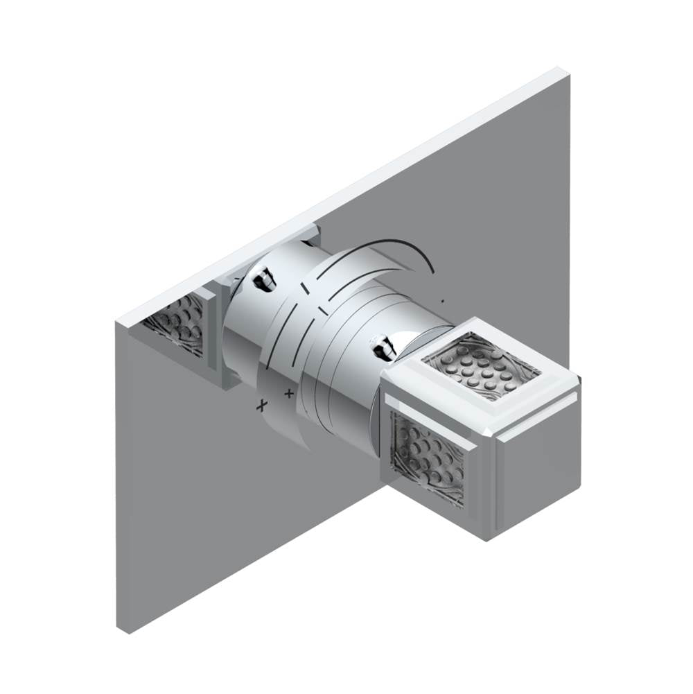 THG - Trim for THG thermostatic valve, rough part supplied with fixing box ref.5 200AE/US - Matt Umber PVD