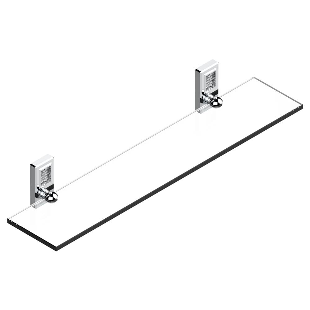 THG - Glass shelf with brackets - Matt Umber PVD