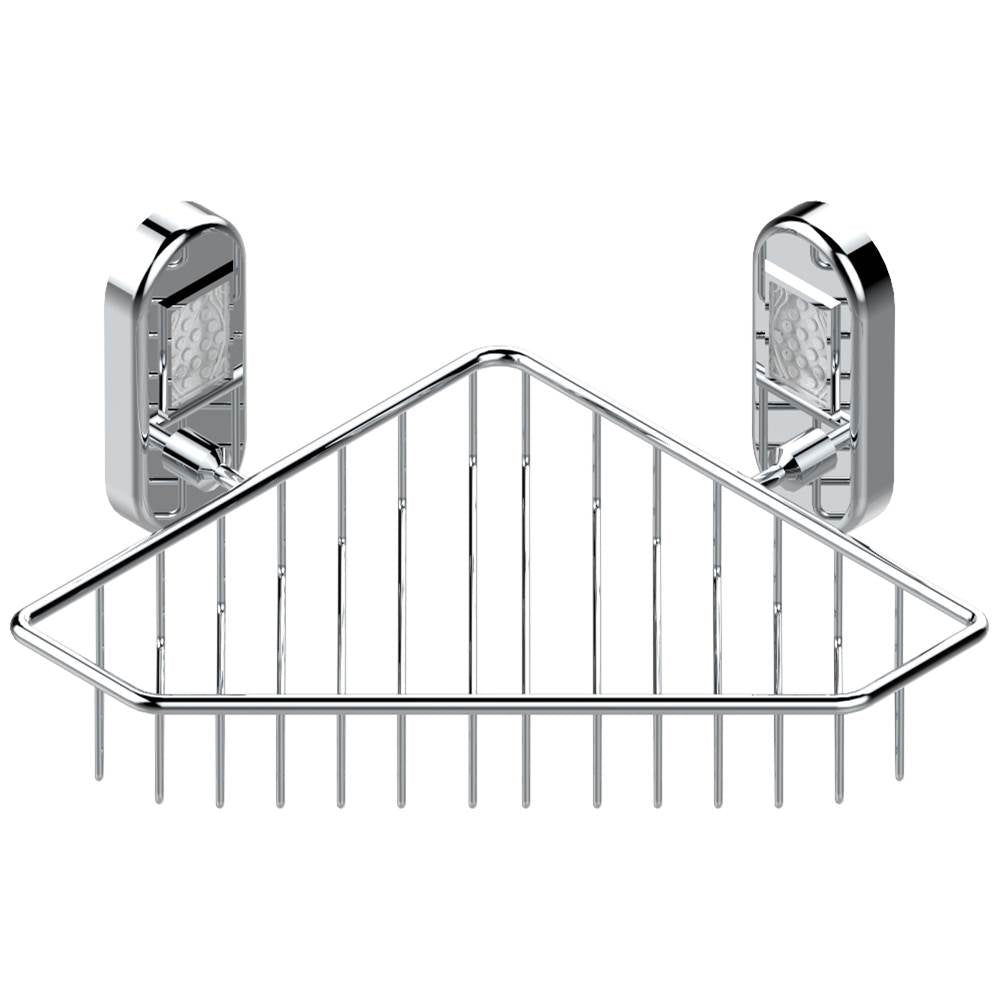 THG - Large corner soap basket, wall mounted - Matt Umber PVD
