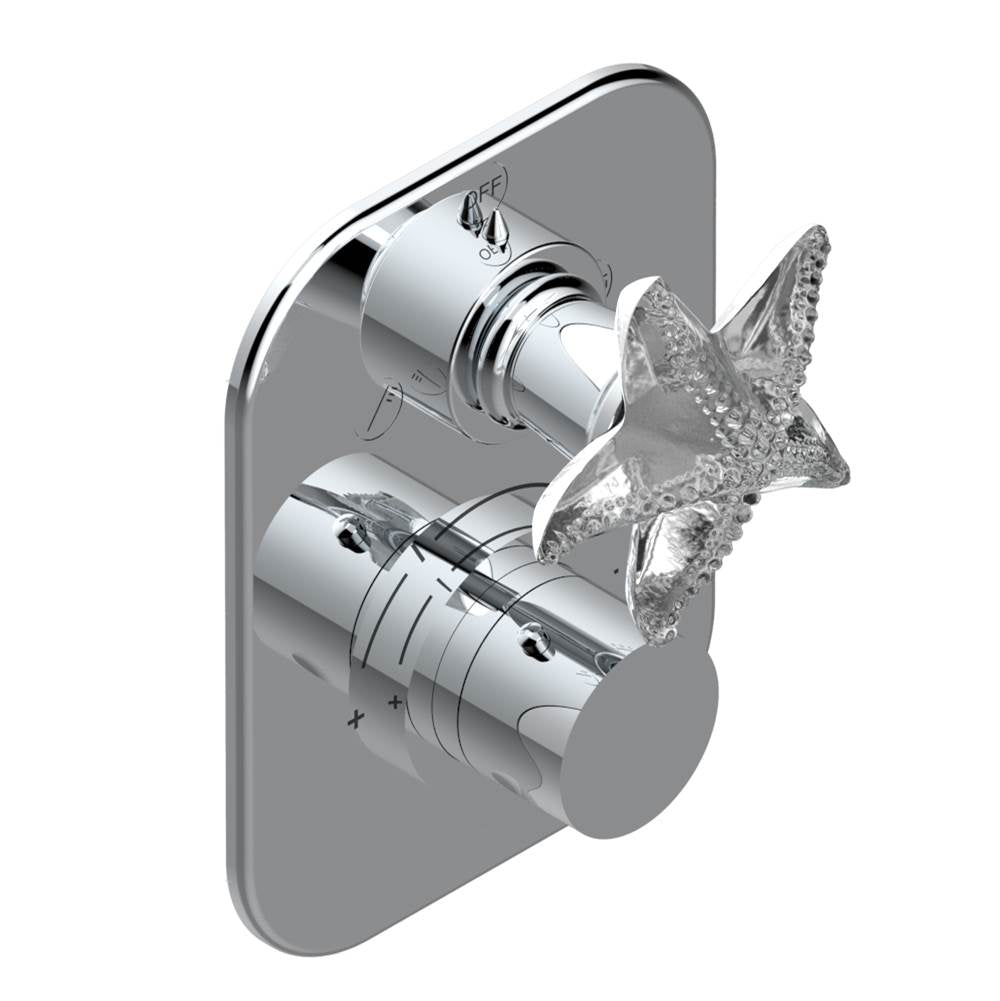 THG - Trim for thg thermostat with 2-way diverter, rough part supplied with fixing box ref. 5 500AE/US - Matt Umber PVD