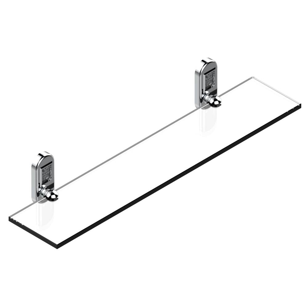 THG - Glass shelf with brackets - Matt Umber PVD