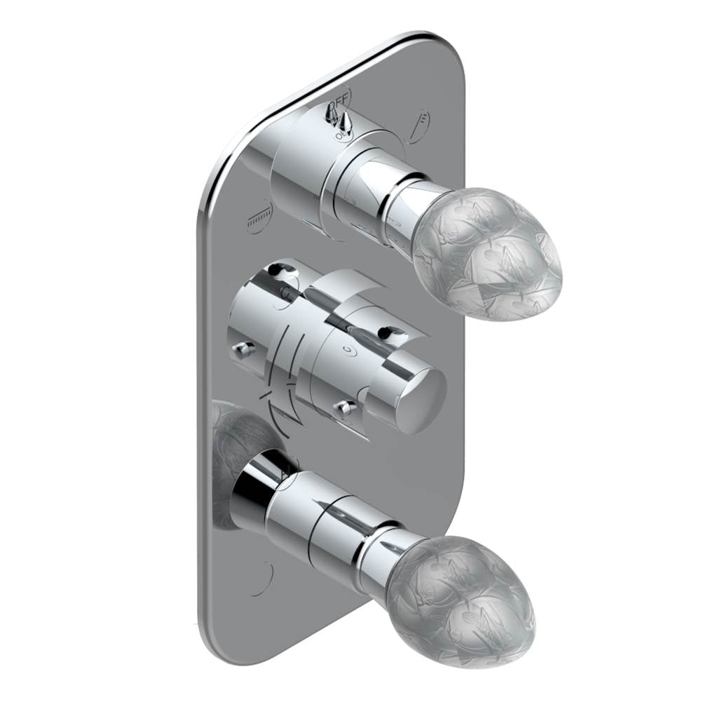 THG - Trim for thg thermostat with 2-way diverter and on/off control, rough part supplied with fixing box ref. .5 540AE/US - Matt Umber PVD