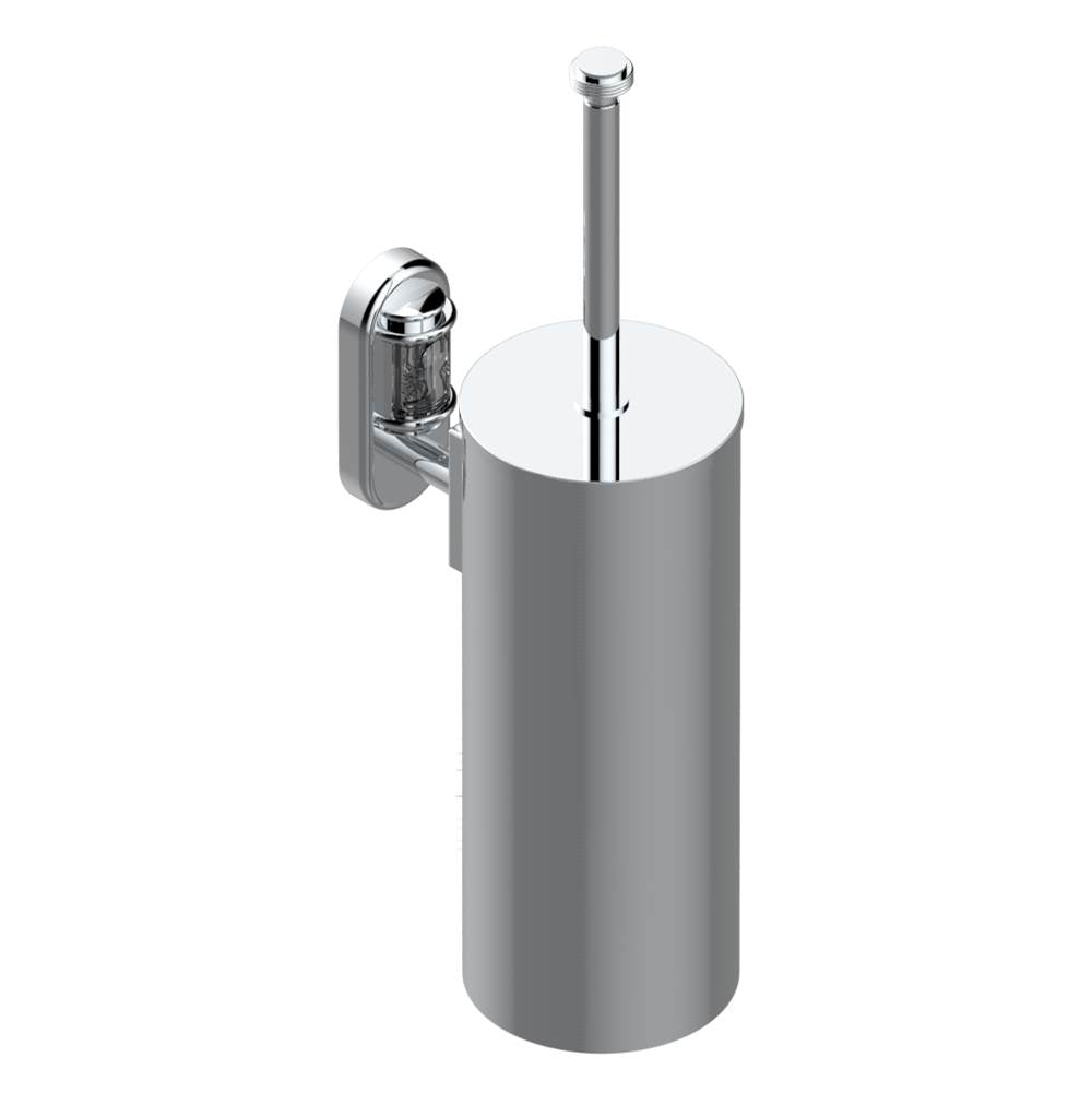 THG - Metal toilet brush holder with brush with cover wall mounted - Matt Umber PVD