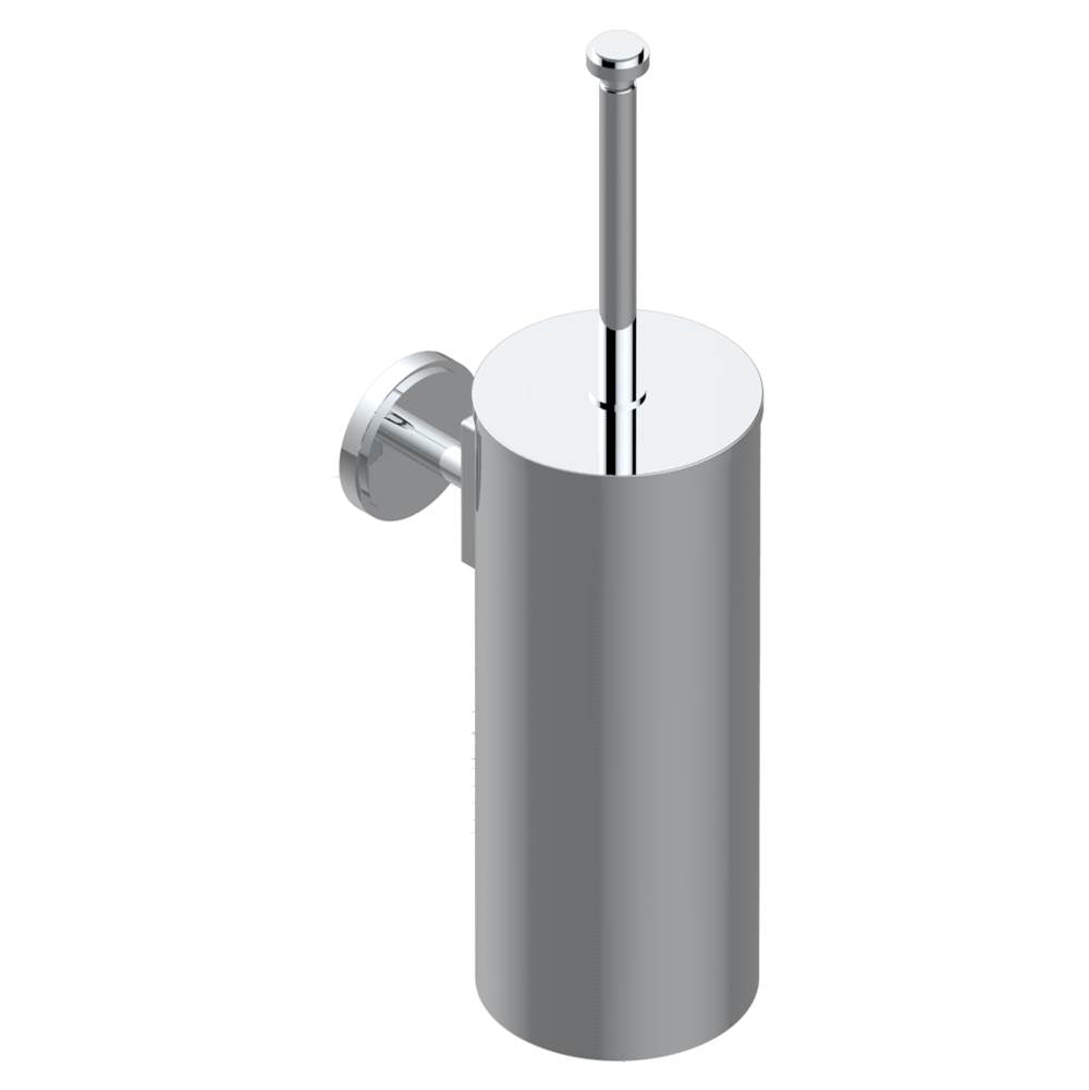 THG - Metal toilet brush holder with brush with cover wall mounted - Matt Umber PVD