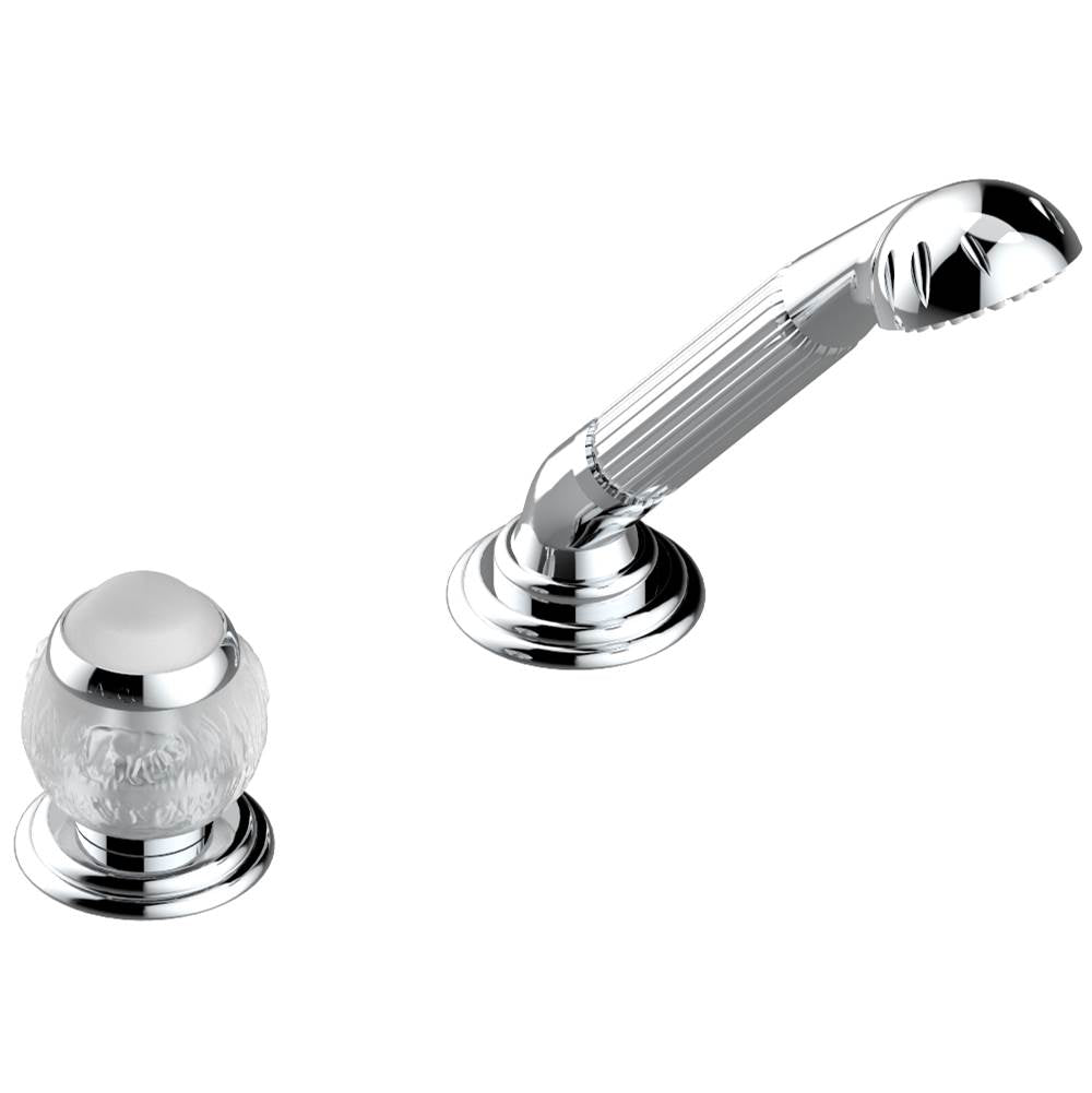 THG - Deck mounted mixer with handshower, progressive cartridge - Graphite PVD