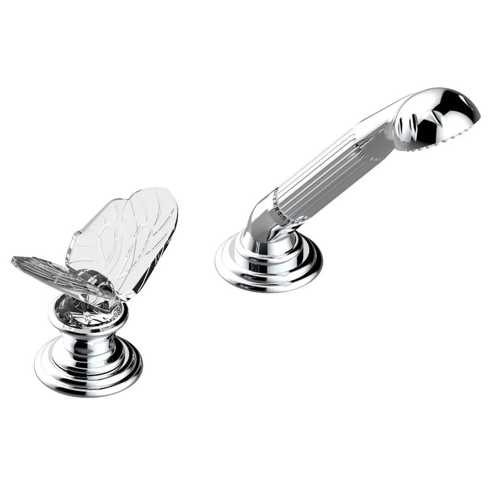 THG - Deck mounted mixer with handshower, progressive cartridge - Blush PVD