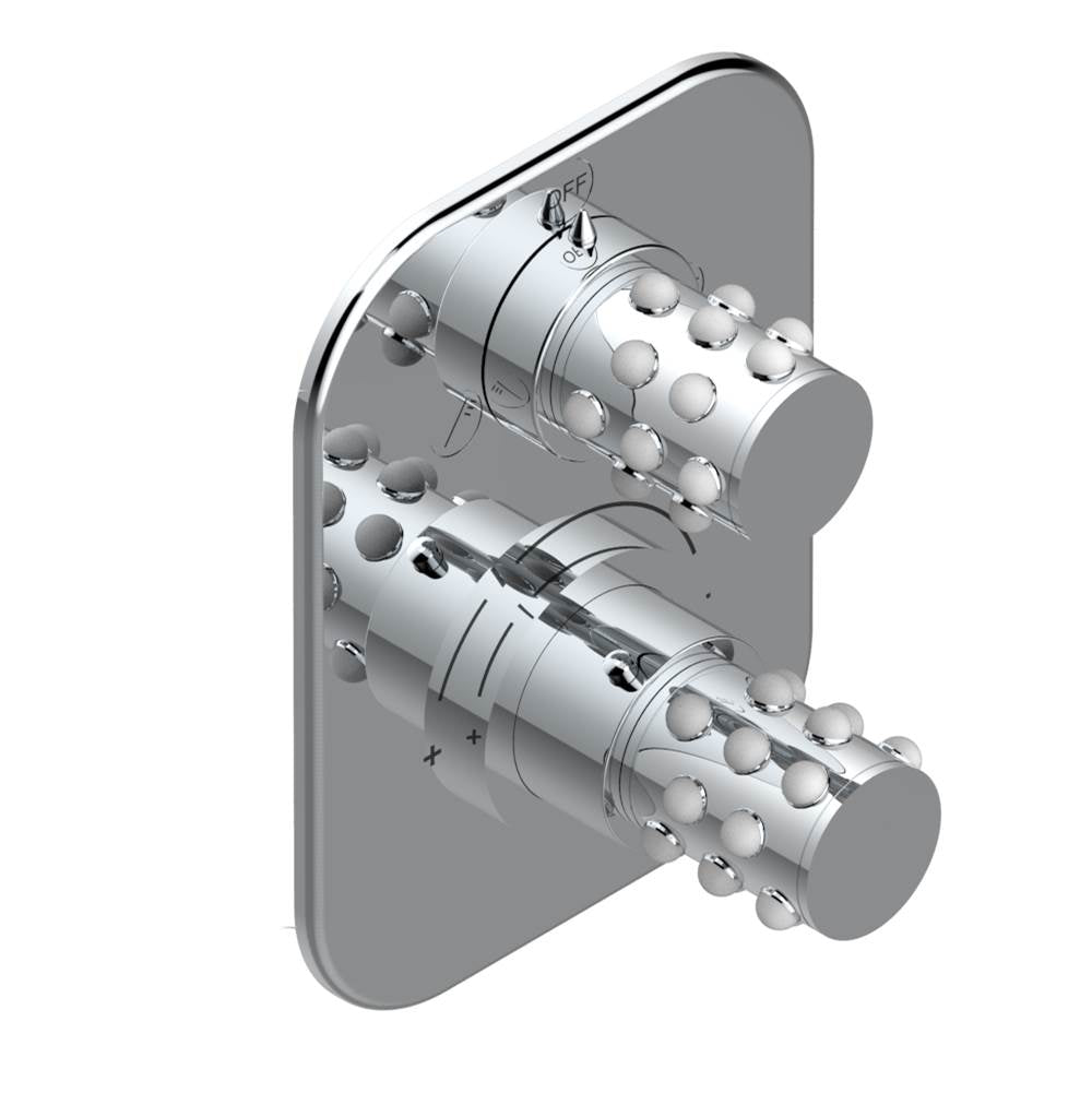 THG - Trim for thg thermostat with 2-way diverter, rough part supplied with fixing box ref. 5 500AE/US - Matt Umber PVD