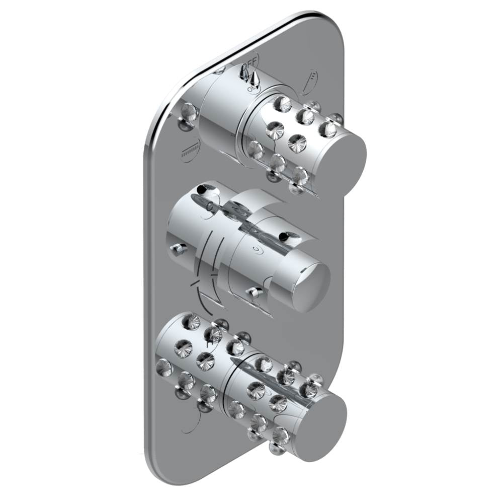 THG - Trim for thg thermostat with 2-way diverter and on/off control, rough part supplied with fixing box ref. .5 540AE/US - Matt Umber PVD