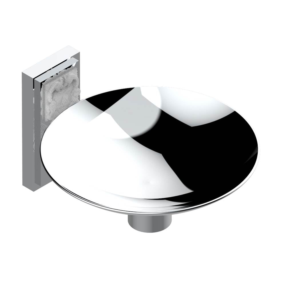 THG - Soap dish, wall mounted, 6'' diameter - Chrome Polished,Gold Polished