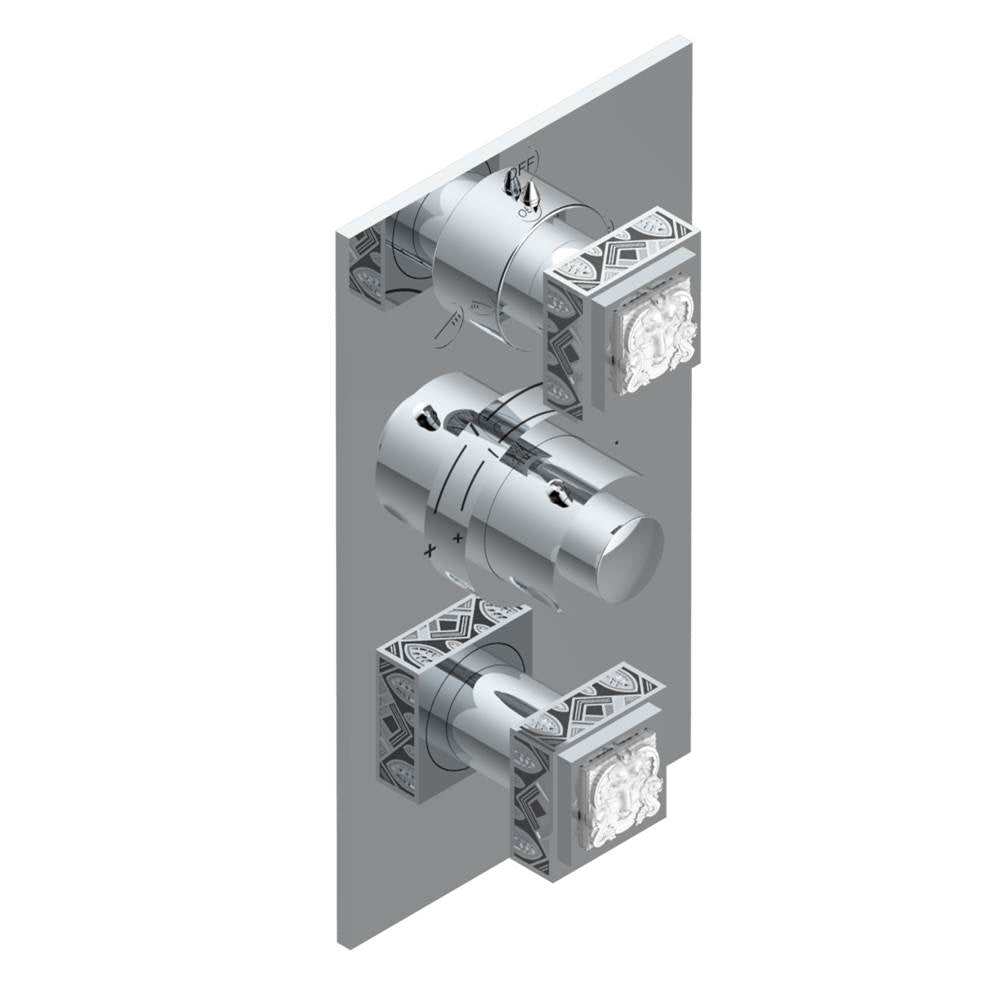 THG - Trim for thg thermostat with 2-way diverter and on/off control, rough part supplied with fixing box ref. .5 540AE/US - Chrome Polished,Gold Polished