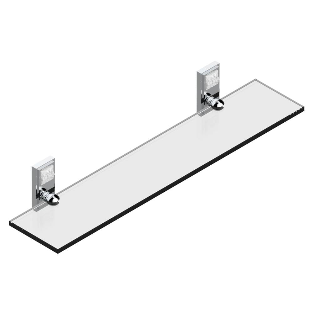 THG - Glass shelf with brackets - Matt Umber PVD