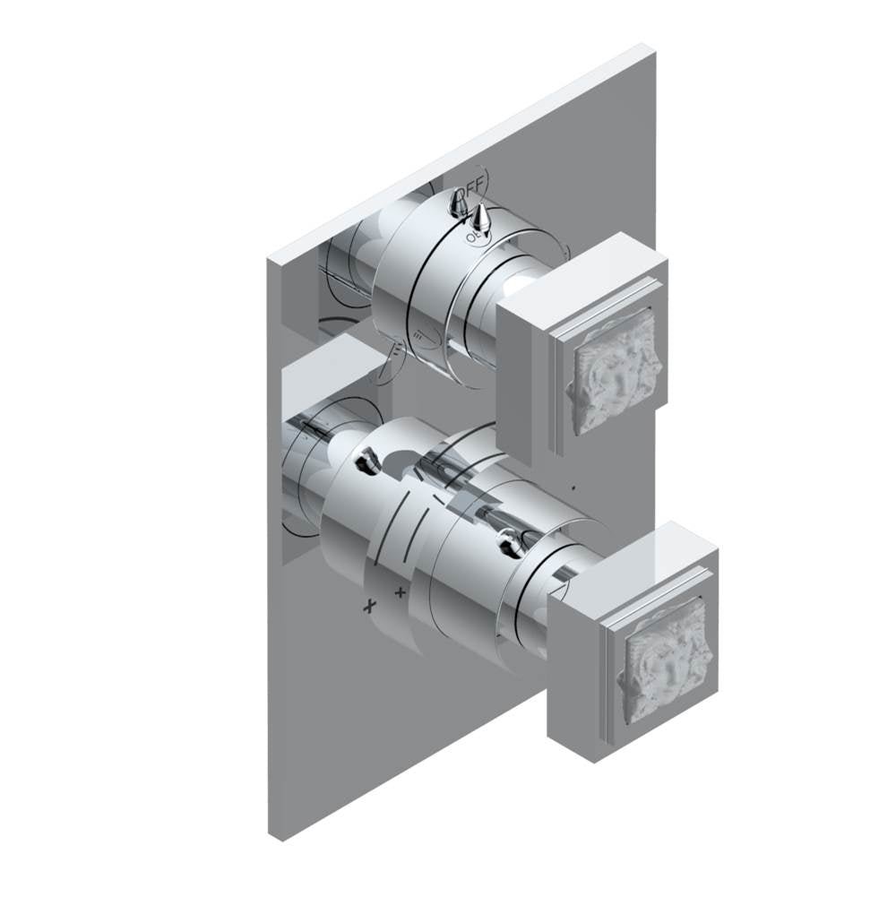THG - Trim for thg thermostat with 2-way diverter, rough part supplied with fixing box ref. 5 500AE/US - Matt Umber PVD