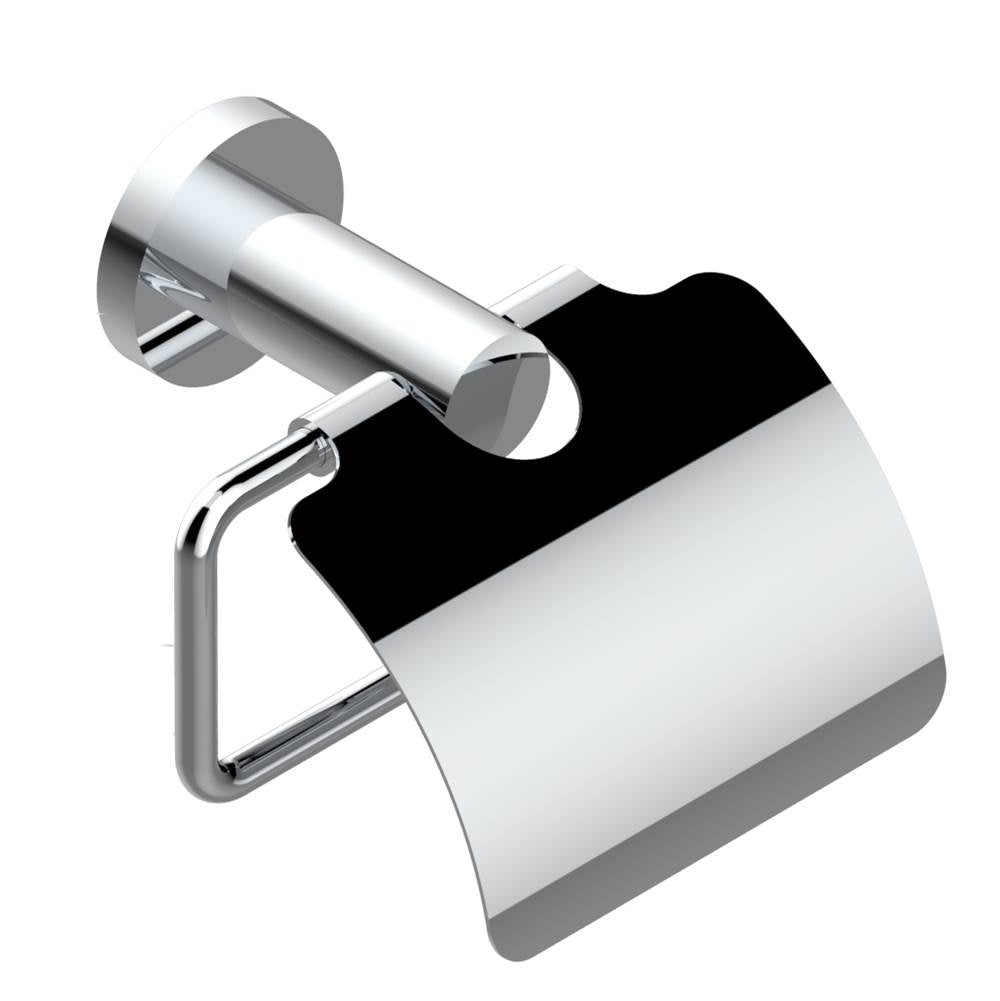 THG - Toilet paper holder, single mount with cover - Matt Umber PVD